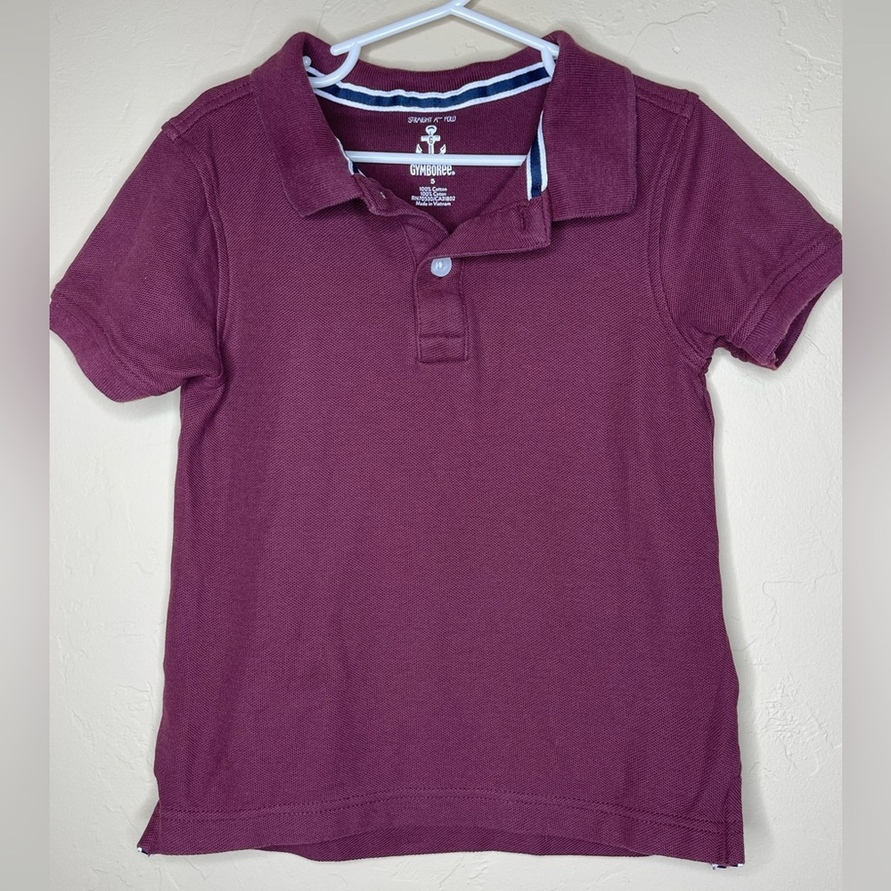 GYMBOREE: Short Sleeve Polo Shirt, Size 5 "Straight A Polo"